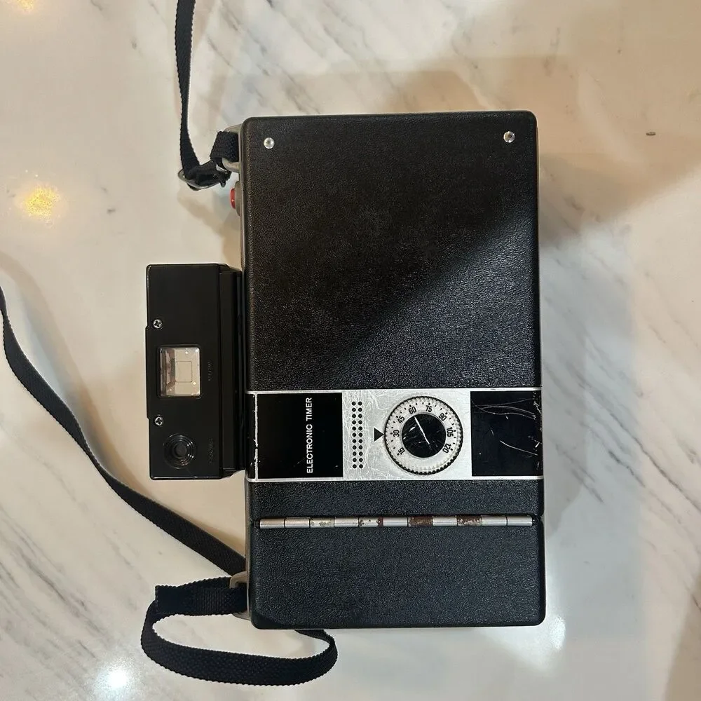 Polaroid Countdown M80 Automatic Land Camera Folding Bellows w/ Case & Strap